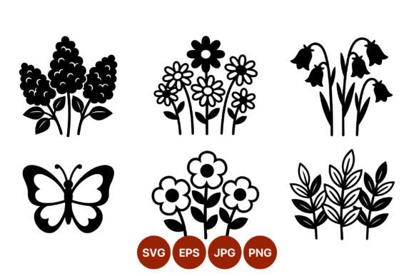 Download Black and White Floral Vector Art - Floral vector art Collection
