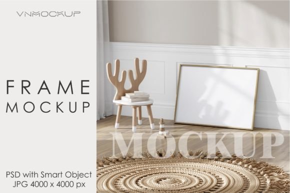 Download Mockup Frame in Kids Room Interior - Mockup frame Collection