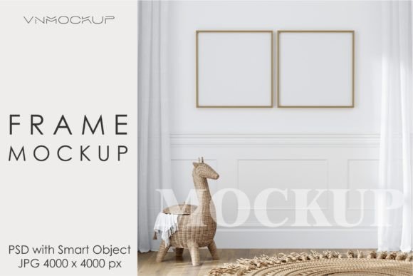 Download Mockup Frame in Kids Room Interior - Mockup frame Collection
