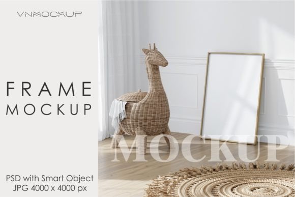 Download Mockup Frame in Kids Room Interior - Mockup frame Collection