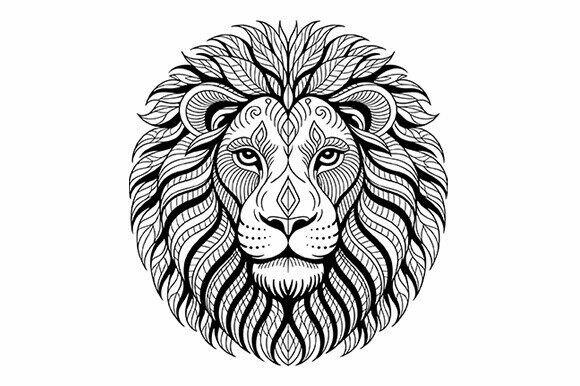 Download Mandala Lion Head SVG File - Lion head svg Collection