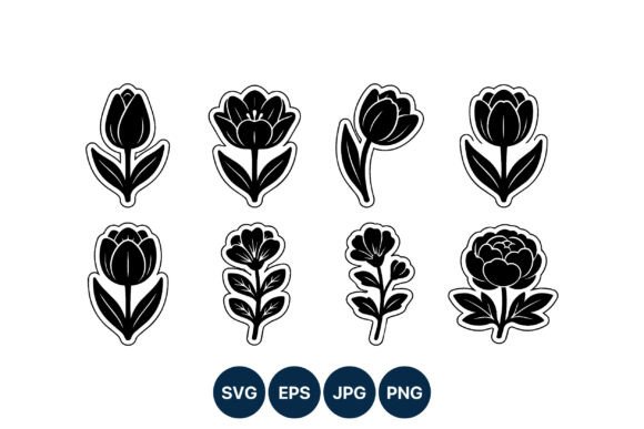Download Black and White Floral Vector Art - Floral vector art Collection