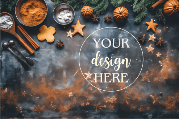 Download Holiday Baking Flatlay Product Mockup 5 - Premium Resources