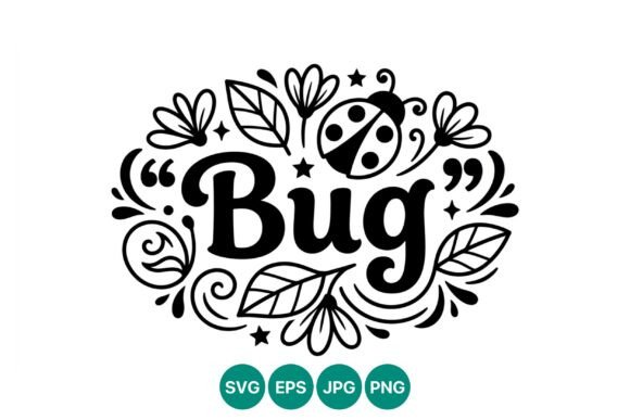 Download Bug Lettering Floral Vector Art - Floral vector art Collection