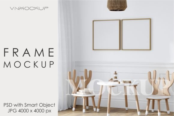 Download Mockup Frame in Kids Room Interior - Mockup frame Collection