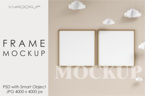 Download Mockup Frame in Kids Room Interior - Mockup frame Collection
